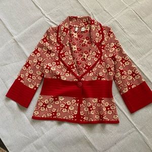 Beautiful light button up sweater by Anthropologie